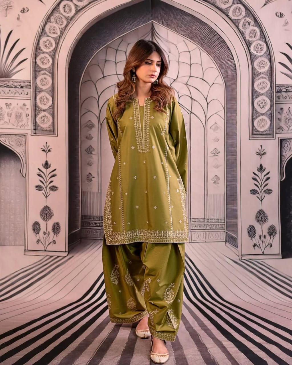 Nihal (Embroided 2 PCs)