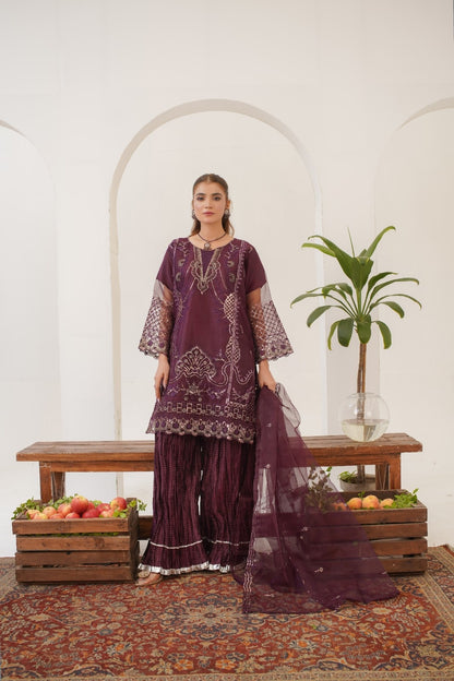 Opal Fancy (Embroided 3 PCs)