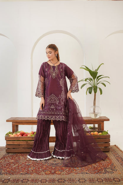 Opal Fancy (Embroided 3 PCs)