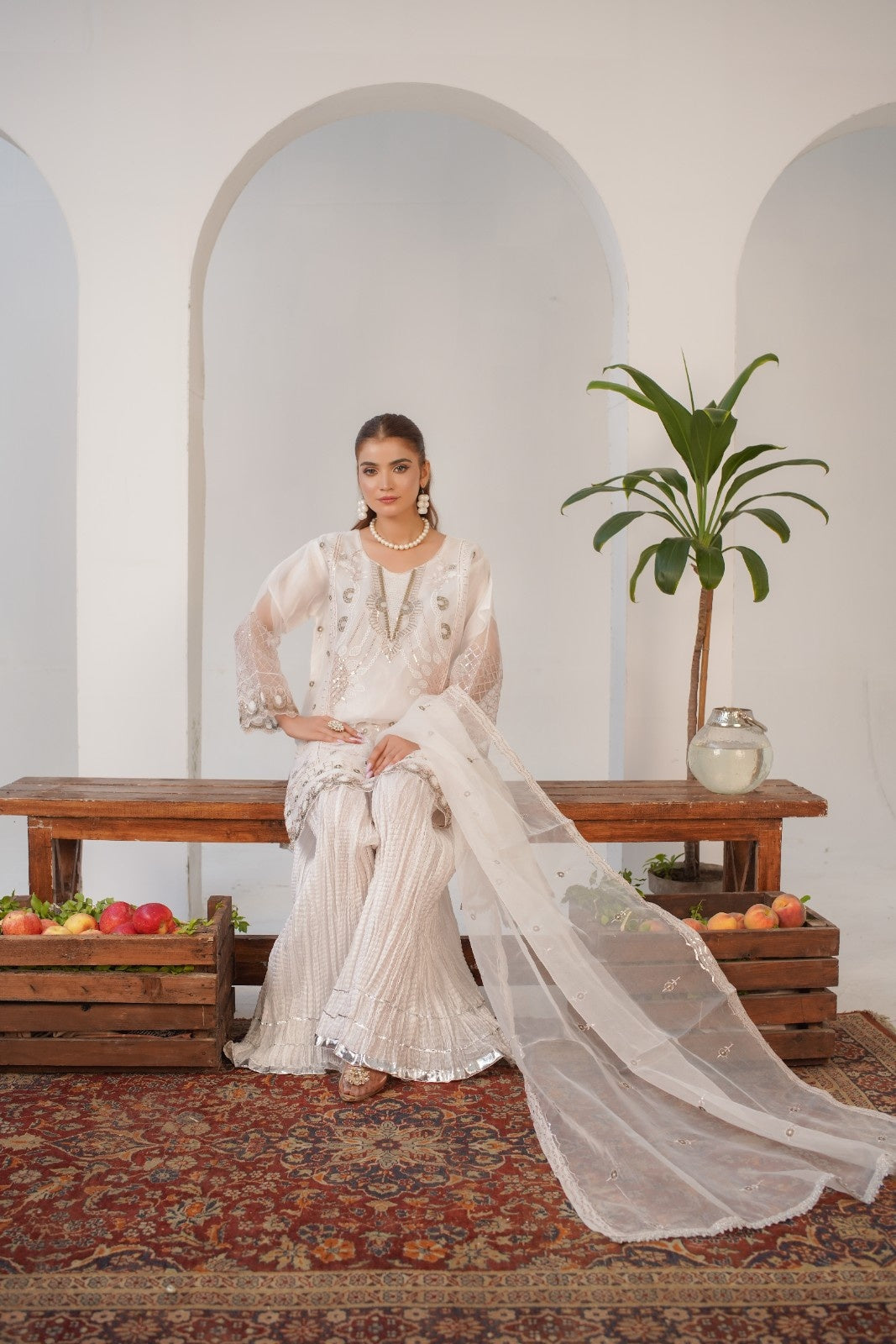 Opal Fancy (Embroided 3 PCs)