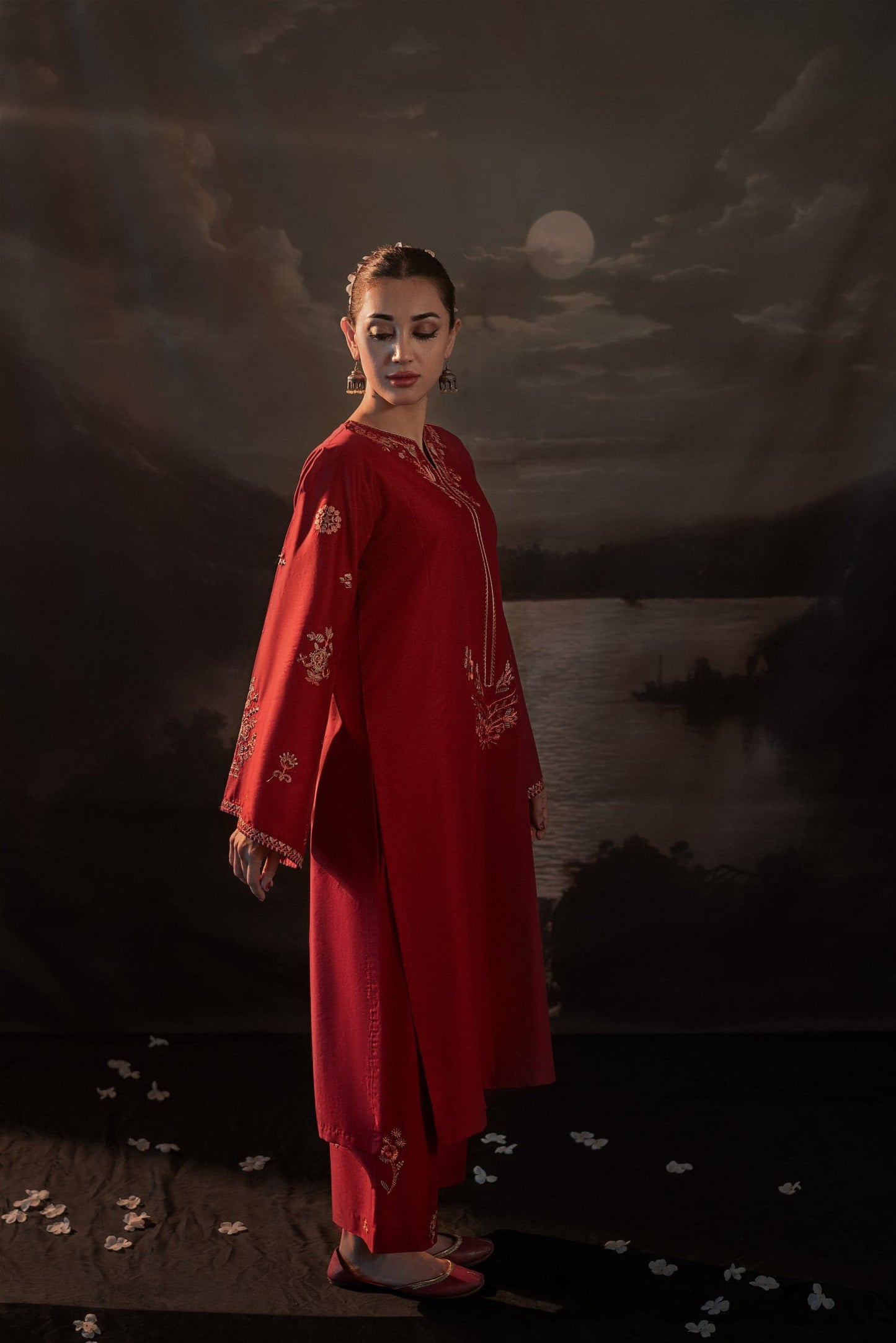 Tulip Long Length (Embroided 2 PCs)