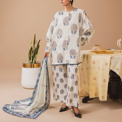 NOOR ZAAR (Stitched 3 Pcs)