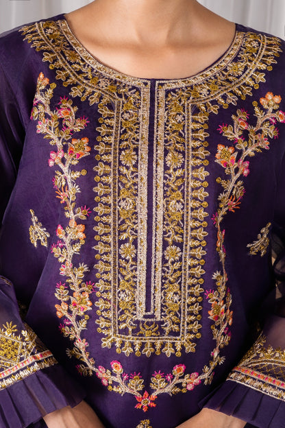 Mehrou (Organza Embroided 3 PCs)