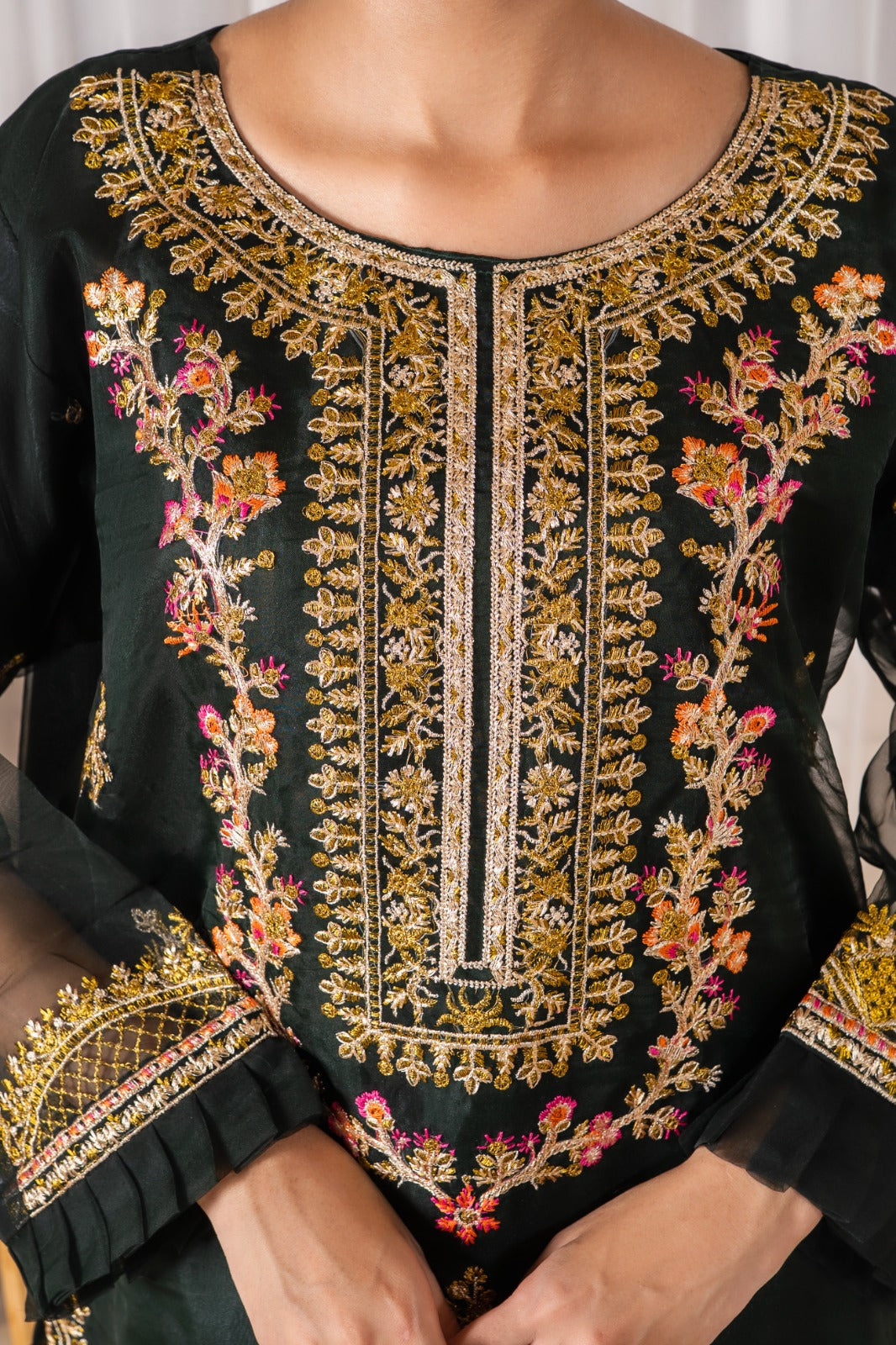 Mehrou (Organza Embroided 3 PCs)