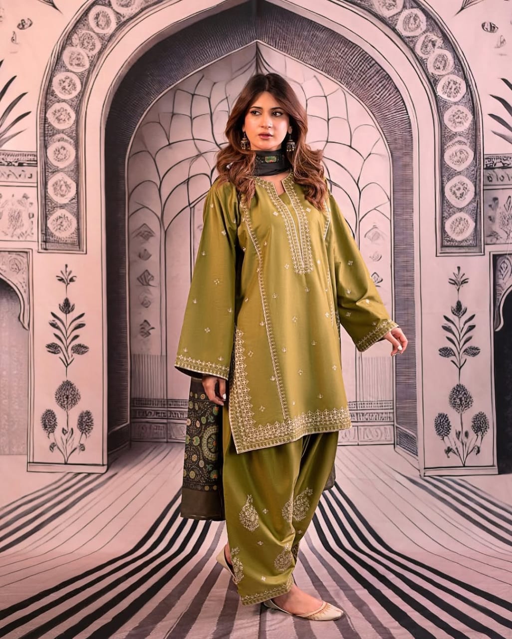 Nihal (Embroided 2  PCs)