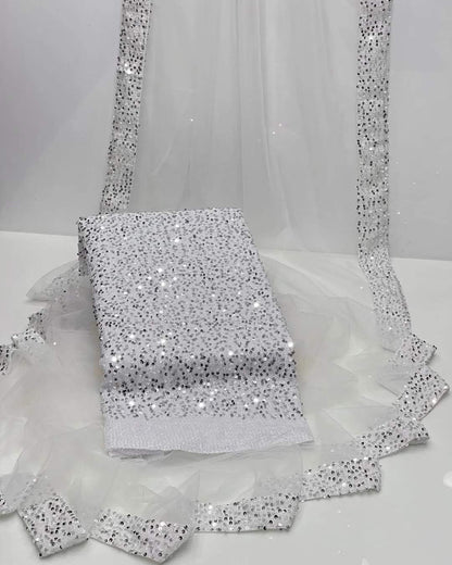 Shimer sarhee (unstitched)